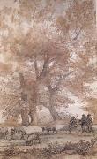 Trees,Figures,and sheep (mk17) Claude Lorrain